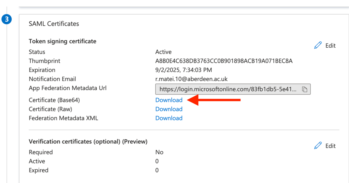 Download Base64 certificate